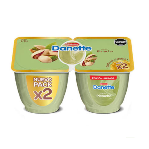 Postre Danette Pistacho Pack X 2 Sin Tacc