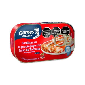 Sardinas Gomes Da Costa Con Salsa De Tomate X 125 Gr Sin Tacc