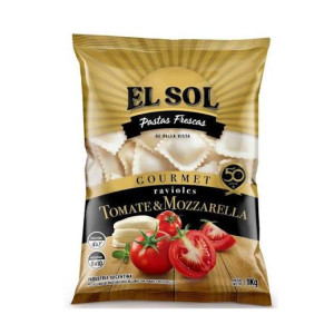 Ravioles Tomate & Mozzarella El Sol X 1 Kg