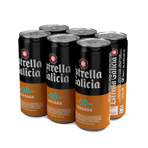 Cerveza Estrella Galicia Sin Alcohol Pack X 6