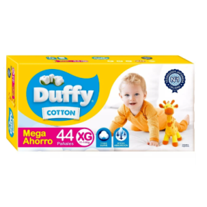 Pañales Duffy Cotton Xg X 44 Unidades