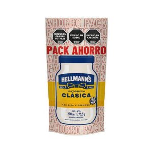 Mayonesa Hellmann´S Pack Ahorro X 275.5 Gr