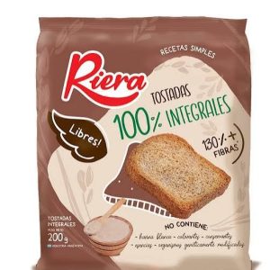 Tostadas Riera De Arroz 100% Integral X 150 Gr Sin Tacc