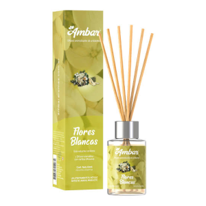 Difusor Ambar Flores Blancas X 60 Ml