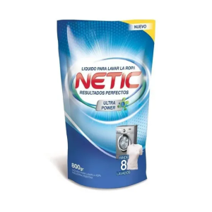 Jabon Liquido Netic Ultra Power X 800 Ml