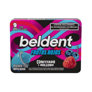 Beldent Frutos Rojos Confitado Y Relleno X 17.5 Gr