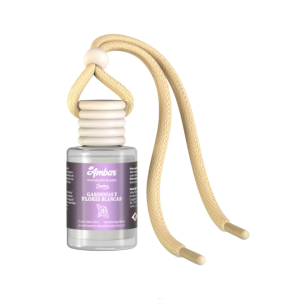 Aromatizante Difusor De Auto Ambar Gardenia Y Flores Blancas
