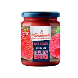 Mermelada La Campagnola Frambuesa & Frutilla X 220 Gr Sin Tacc