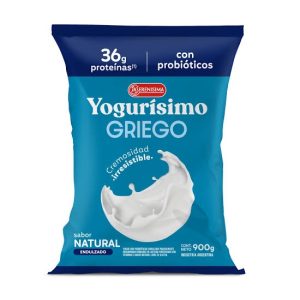 Yogurisimo Griego Natural Endulzado Sachet X 900 Gr Sin Tacc