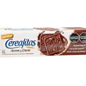 Galletitas Cerealitas Avena Y Cacao X 243 Gr