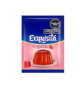 Gelatina Exquisita Frutilla X 25 Gr
